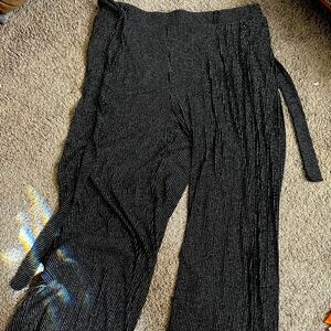 NWT Torrid Wide Leg Sparkle pinstripe trousers